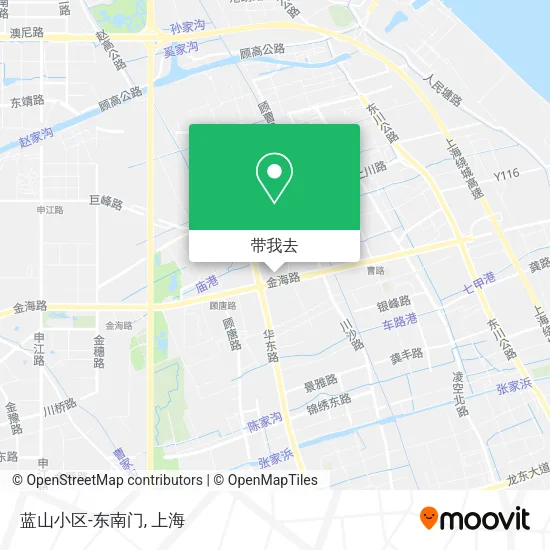 蓝山小区-东南门地图