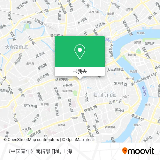 《中国青年》编辑部旧址地图