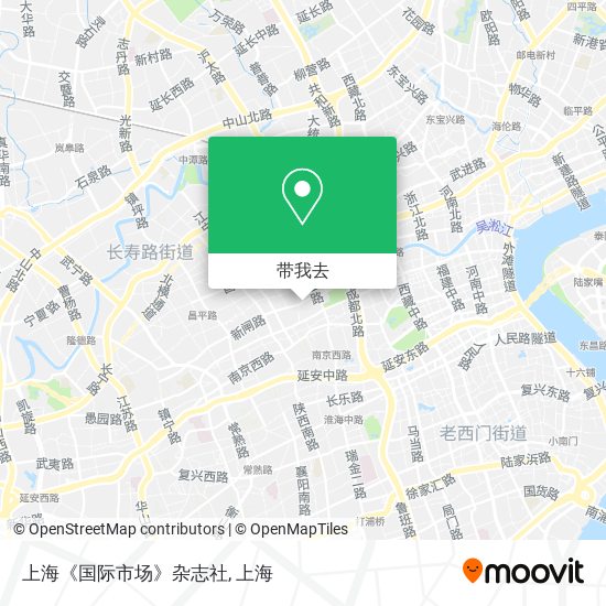 上海《国际市场》杂志社地图