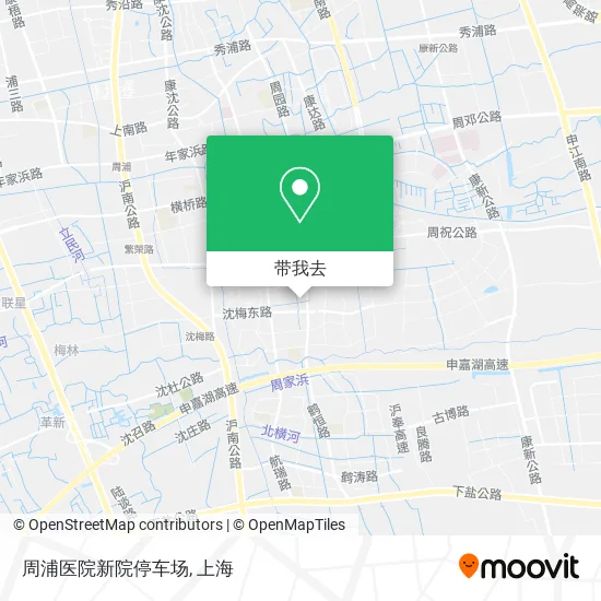 周浦医院新院停车场地图