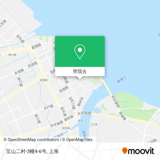 宝山二村-3幢4-6号地图