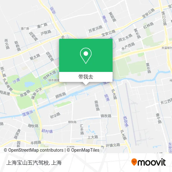上海宝山五汽驾校地图