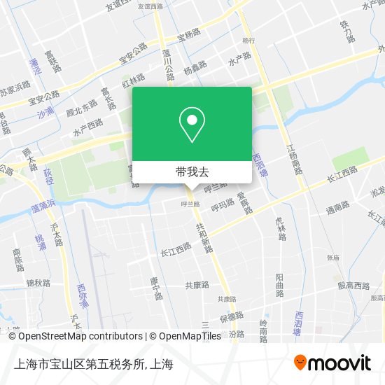 上海市宝山区第五税务所地图