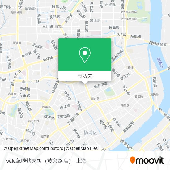 sala蔬啦烤肉饭（黄兴路店）地图