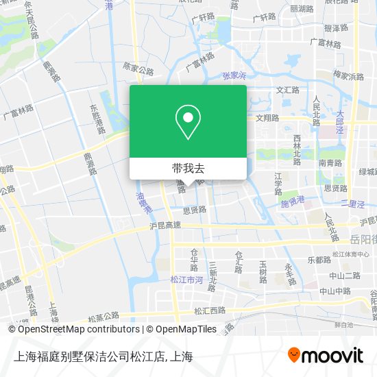 上海福庭别墅保洁公司松江店地图