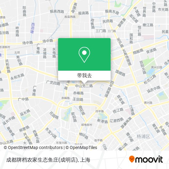 成都牌档农家生态鱼庄(成明店)地图