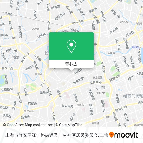 上海市静安区江宁路街道又一村社区居民委员会地图