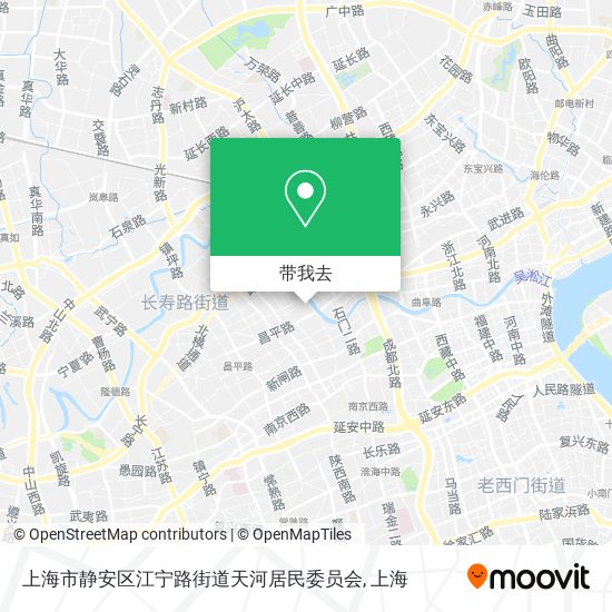 上海市静安区江宁路街道天河居民委员会地图