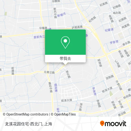 龙溪花园住宅-西北门地图
