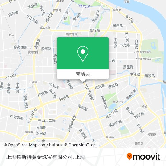 上海铂斯特黄金珠宝有限公司地图