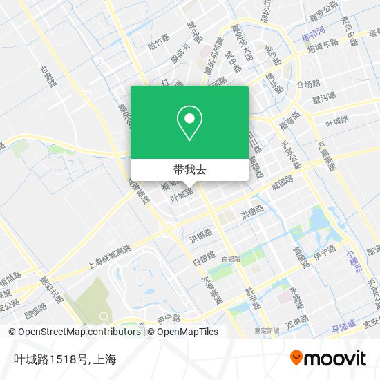 叶城路1518号地图