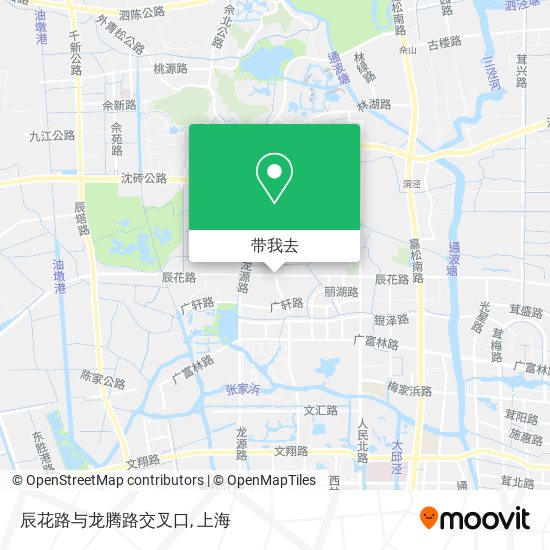 辰花路与龙腾路交叉口地图