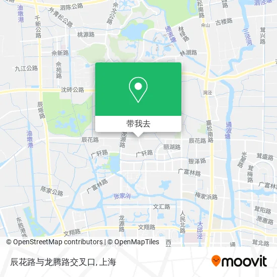 辰花路与龙腾路交叉口地图