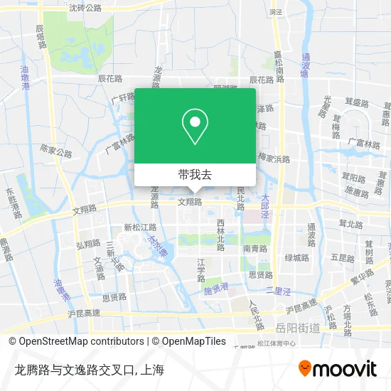龙腾路与文逸路交叉口地图