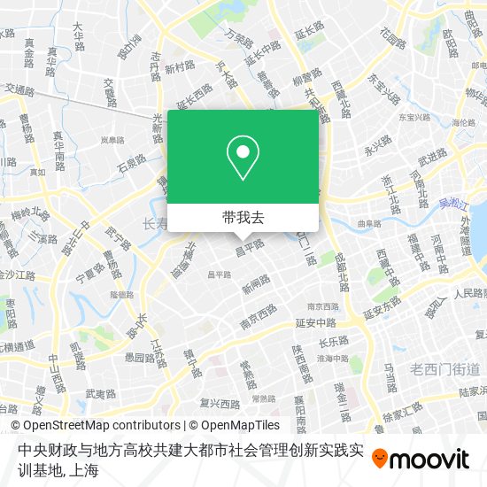 中央财政与地方高校共建大都市社会管理创新实践实训基地地图