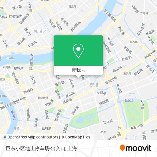 巨东小区地上停车场-出入口地图
