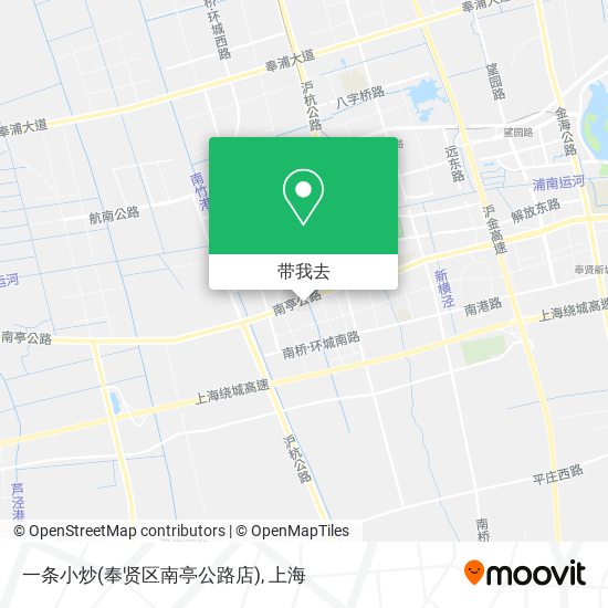 一条小炒(奉贤区南亭公路店)地图