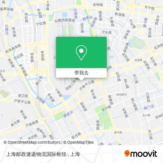 上海邮政速递物流国际枢纽-地图