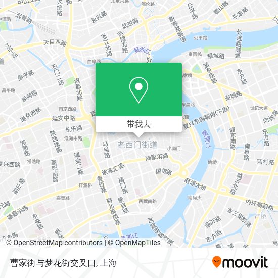 曹家街与梦花街交叉口地图