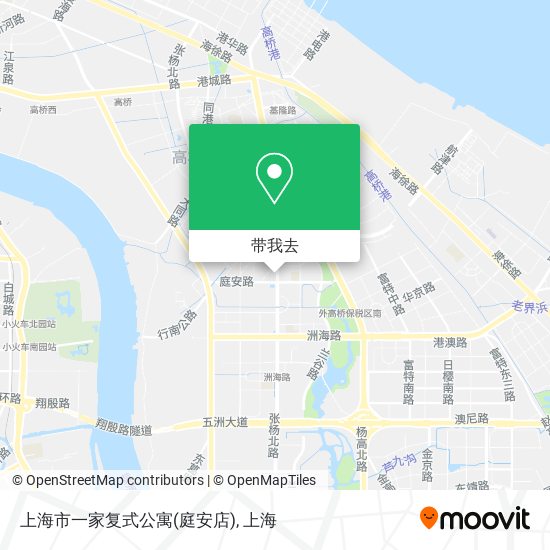 上海市一家复式公寓(庭安店)地图