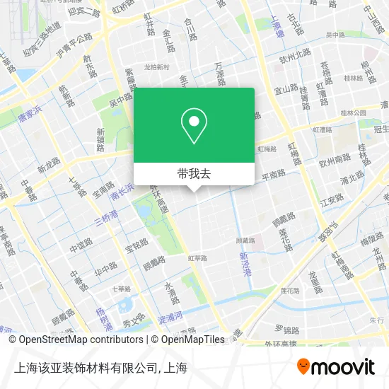 上海该亚装饰材料有限公司地图