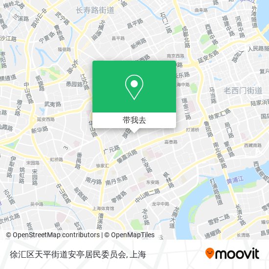 徐汇区天平街道安亭居民委员会地图