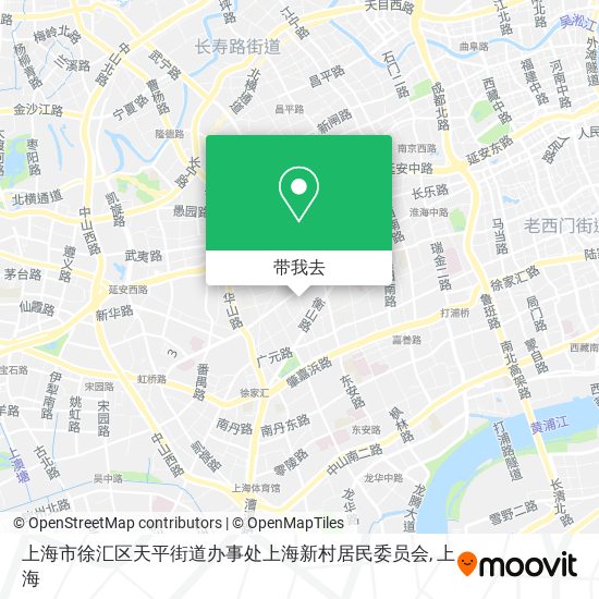 上海市徐汇区天平街道办事处上海新村居民委员会地图