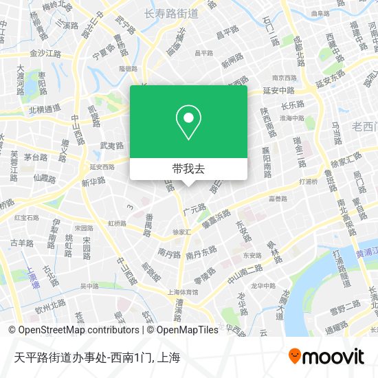 天平路街道办事处-西南1门地图