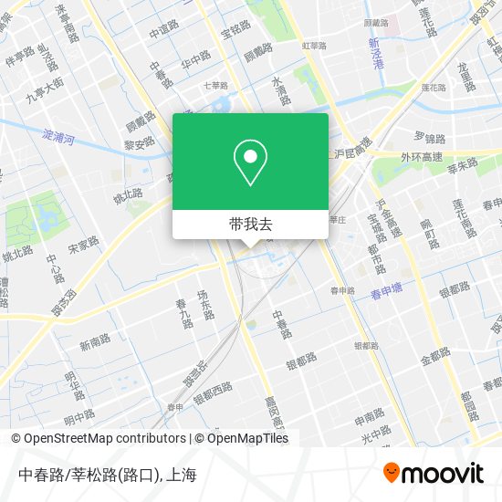 中春路/莘松路(路口)地图