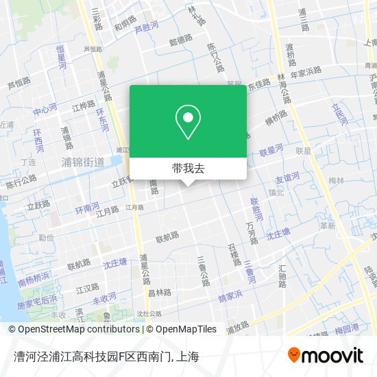 漕河泾浦江高科技园F区西南门地图