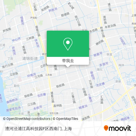 漕河泾浦江高科技园F区西南门地图