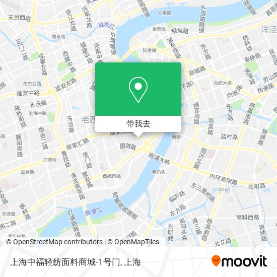 上海中福轻纺面料商城-1号门地图