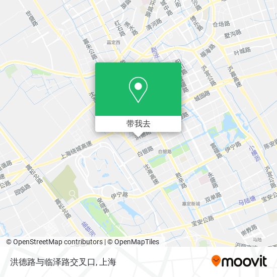 洪德路与临泽路交叉口地图