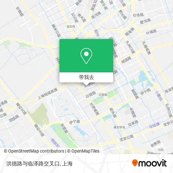 洪德路与临泽路交叉口地图