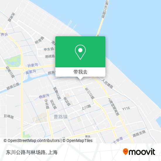 东川公路与林场路地图