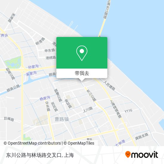 东川公路与林场路交叉口地图