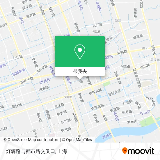 灯辉路与都市路交叉口地图