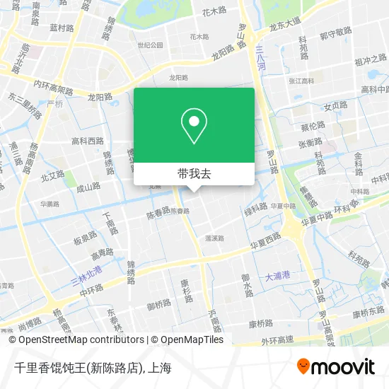 千里香馄饨王(新陈路店)地图