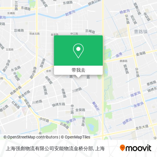 上海强彪物流有限公司安能物流金桥分部地图