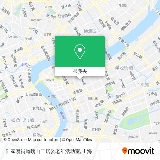 陆家嘴街道崂山二居委老年活动室地图