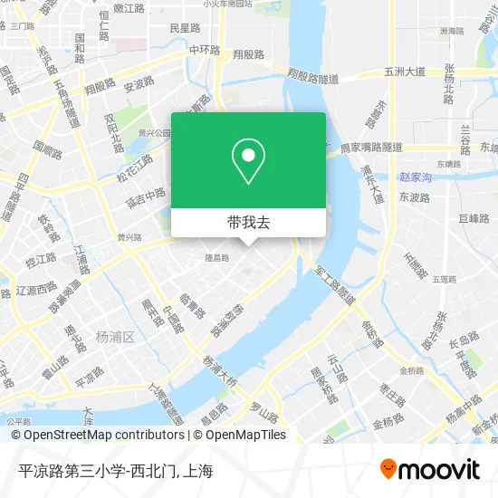 平凉路第三小学-西北门地图