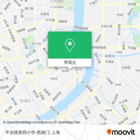 平凉路第四小学-西南门地图