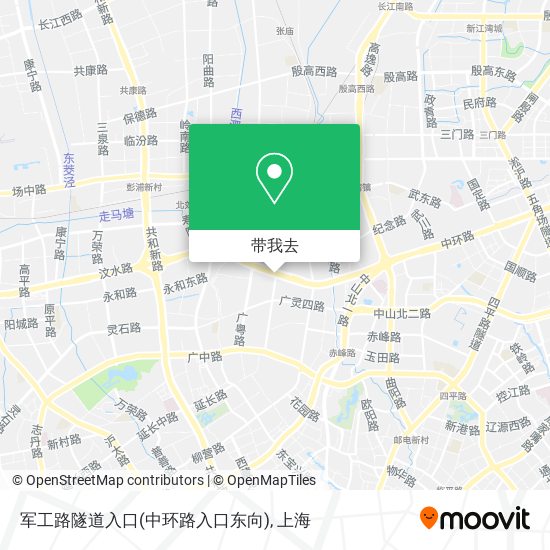 军工路隧道入口(中环路入口东向)地图