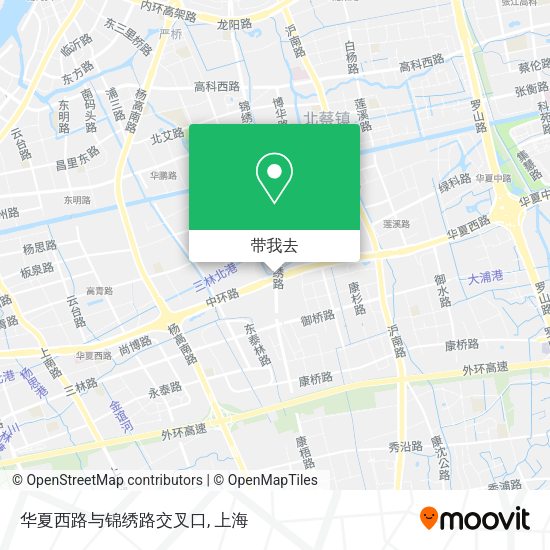 华夏西路与锦绣路交叉口地图