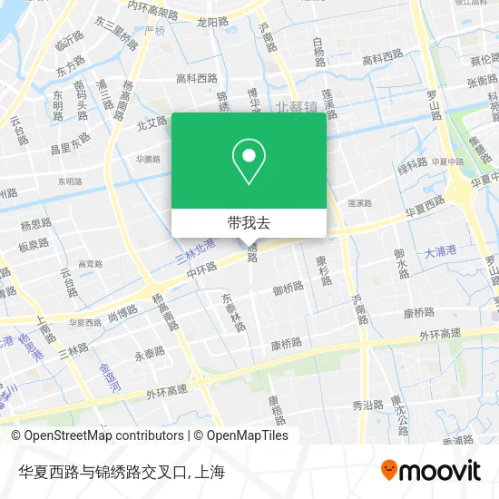 华夏西路与锦绣路交叉口地图