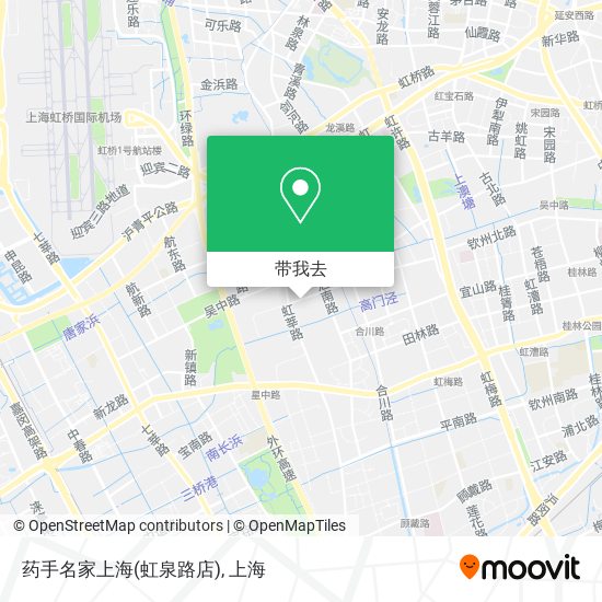 药手名家上海(虹泉路店)地图