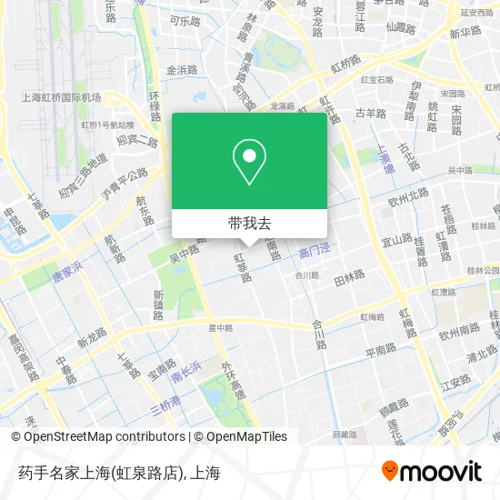 药手名家上海(虹泉路店)地图