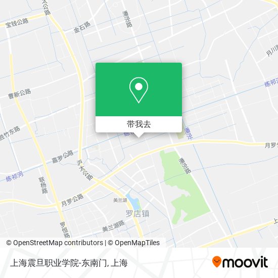 上海震旦职业学院-东南门地图
