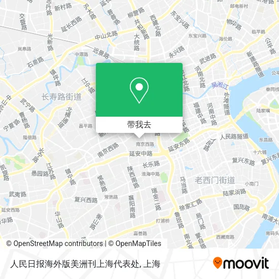 人民日报海外版美洲刊上海代表处地图