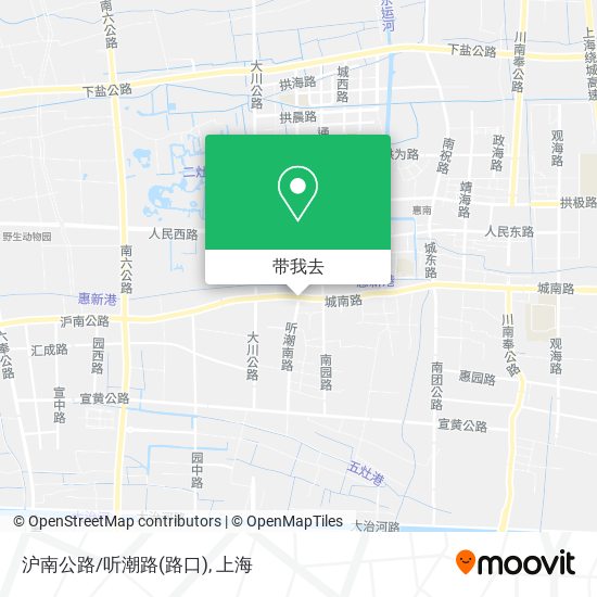 沪南公路/听潮路(路口)地图